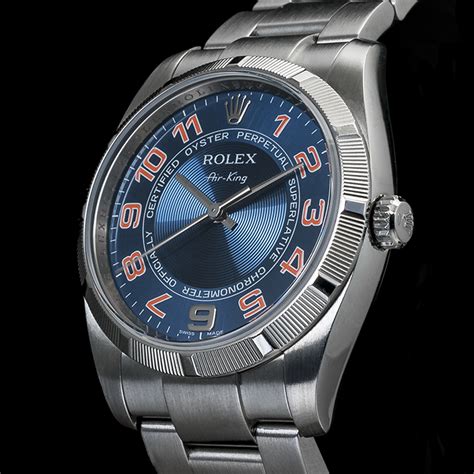 rolex air king usato quadrante blu